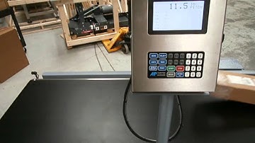 Testing checkweigher for repeatability with different sized packages