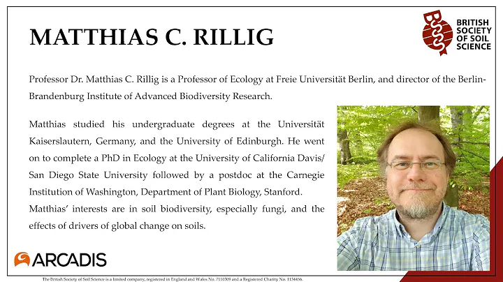 Annual Conference 2021: Soil Health - Professor Dr. Matthias C. Rillig