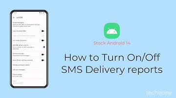 How to Turn On/Off SMS Delivery reports [Android 14]