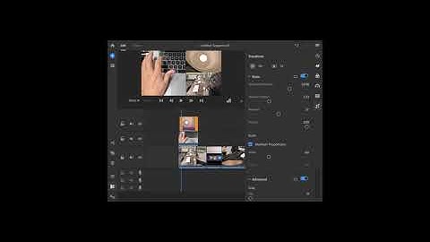 Creating a split screen video in Adobe Rush