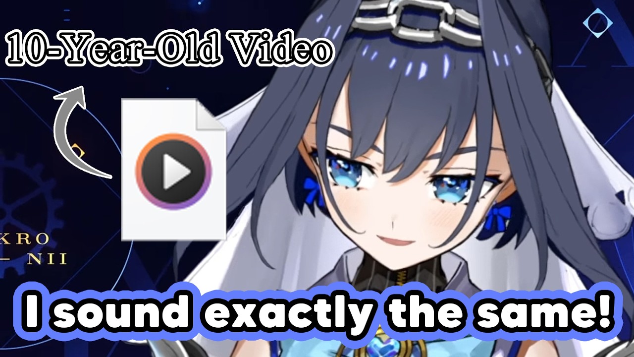 Kronii pulls up a 10-Year old video showing her voice hasn't changed at all