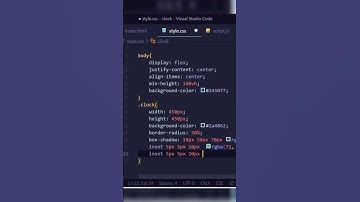 Clock using HTML CSS JAVASCRIPT || #shorts #viral