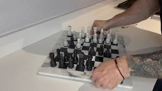 Honest Review of the RADICALn 15 Inches Large Handmade White and Black Weighted Marble Chess Set