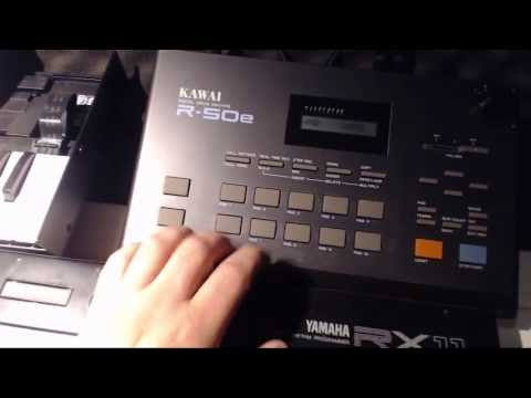 Tryout Kawai R50E drummachine - Industrial sounds
