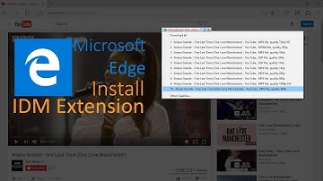 Download youtube video on Microsoft Edge using IDM Integration Module