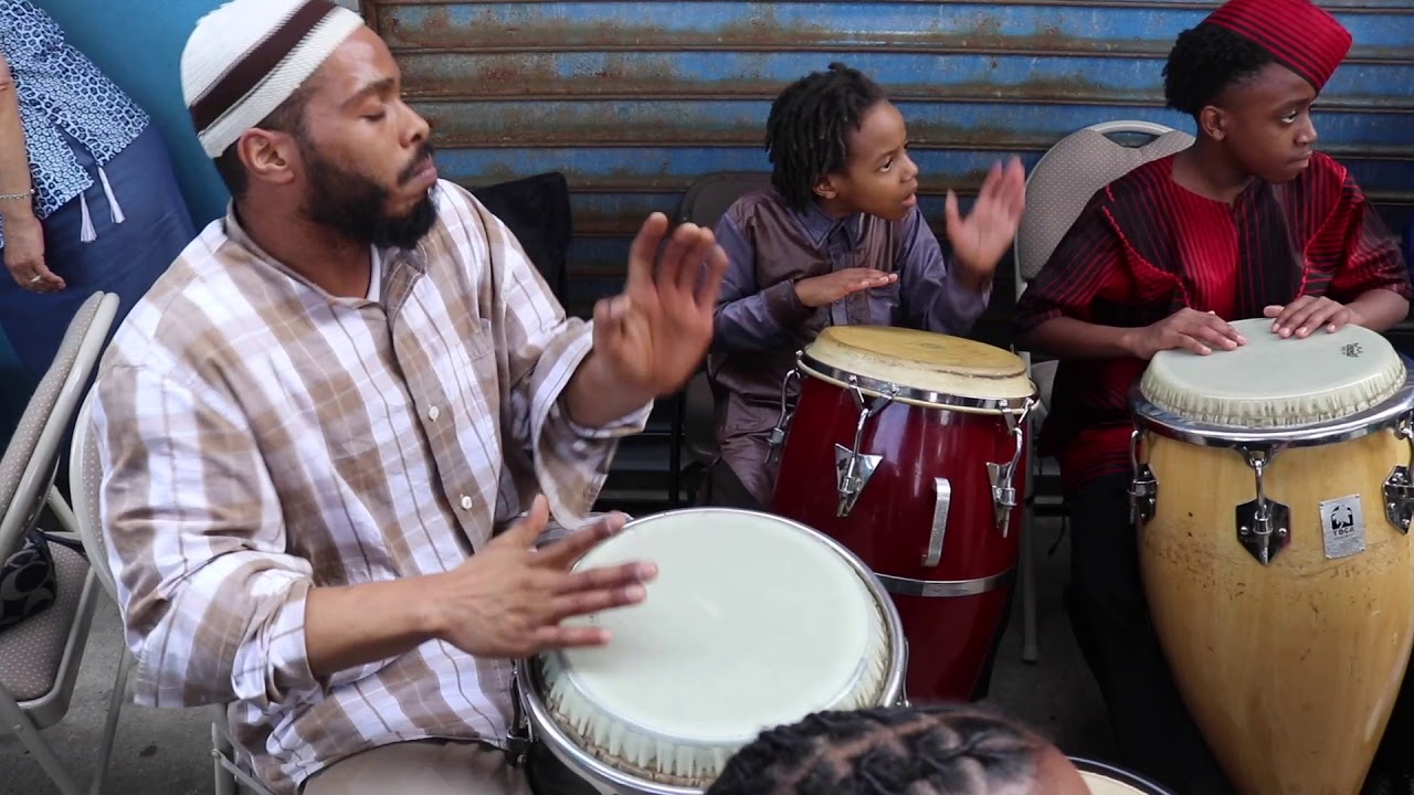 Rumba in Brooklyn NYC 5-20-18  Part 1 (Sidewalk Jam)