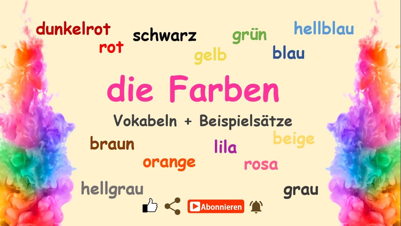 Farbe Im Deutschen Kartenspiel 6 Buchstaben Die Farben |Deutsch lernen: Vokabeln - Wortschatz - YouTube