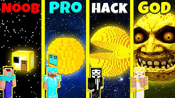 Minecraft Battle: NOOB vs PRO vs HACKER vs GOD: INSIDE SUN PLANET HOUSE BUILD CHALLENGE / Animation