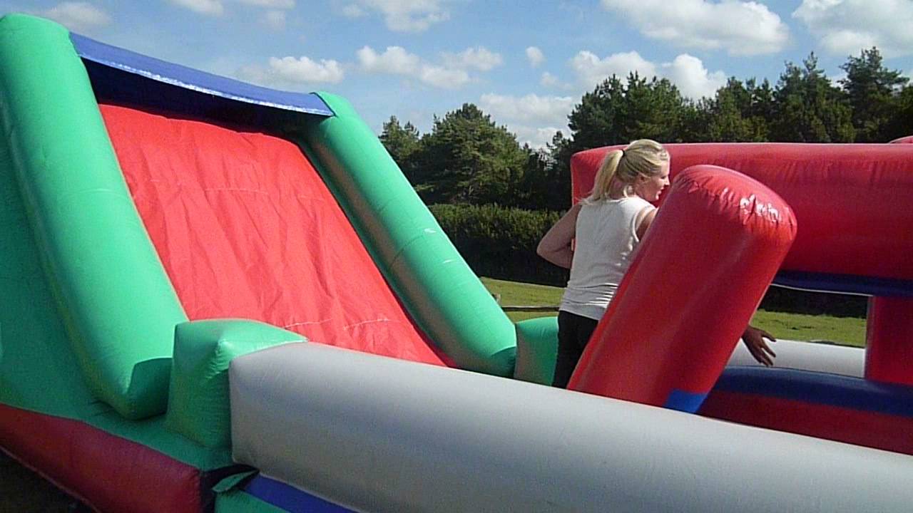 1st Choice Inflatables Worlds longest Inflatable Assault Course - YouTube
