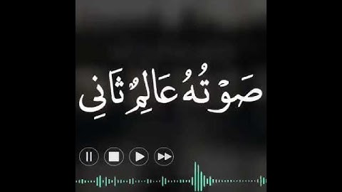 صوت عالم ثاني /اجمل حالات واتس قرآن كريم بصوت جميل جدا