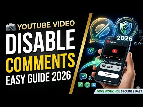 How to Disable Comments on YouTube Videos 📷 | How to Turn Off Comments on YT Videos | 2026