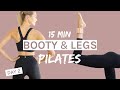 15 min booty  lean legs pilates workout  day 2 challenge  w light ankle weights