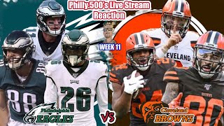 Eagles VS Browns | Live Stream Reactions | Week 11