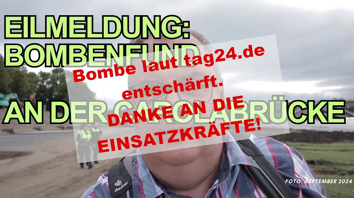 Eilmeldung: Bombenfund unterbricht Abrissarbeiten an der Carolabrücke - BOMBE ERFOLGREICH ENTSCHÄRFT