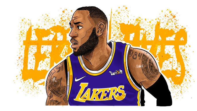 How To Draw Lebron James Dunking