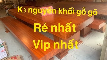 Bộ k3 gỗ đỏ nguyên khối đẹp rẻ và đẳng cấp | Đồ gỗ siêu việt