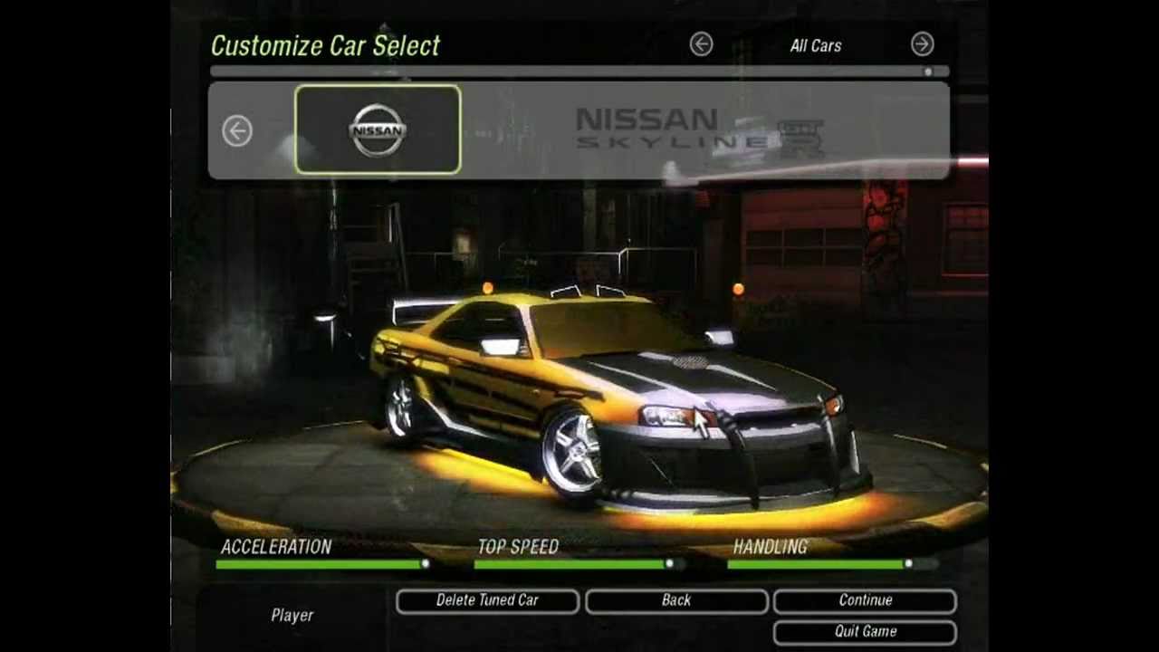 need for speed underground 2 nissan skyline need for speed underground 2 nissan skyline