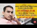 CLASS 12th ENGLISH [MY MOTHER AT 66] . By Anurag Mishra @class12 @mymotheratsixtysix