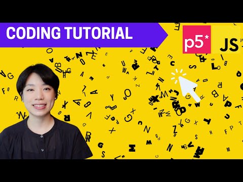 p5.js Coding Tutorial | Interactive Floating Typography