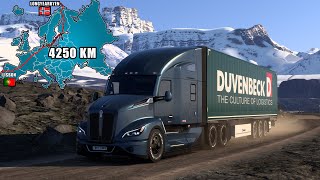ETS2 Long Delivery (Longyearbyen to Lisbon) Norway to Portugal | Euro Truck Simulator 2