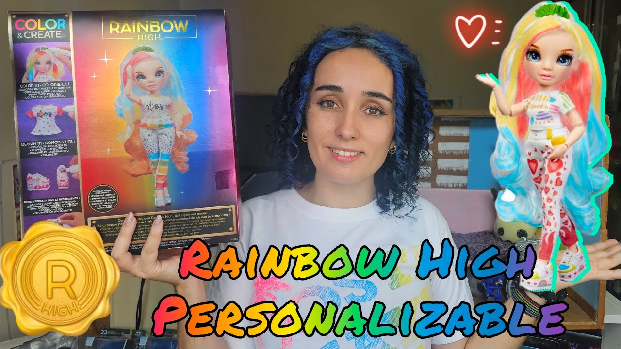 Muñeca Rainbow High 🌈 🏫  Color & Create 🎨🖌 | UNBOXING & REVIEW en español
