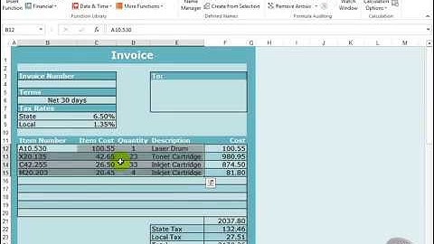 Microsoft Excel 2013 Tutorial 83  Create and Save a Template