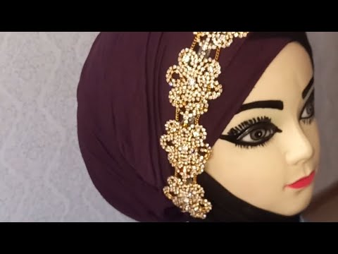 Hazir hicabdan şık ziyafet hicabin yigilma qaydasi.(ders2) hijab tutorial.Turban bağlama #keşfet