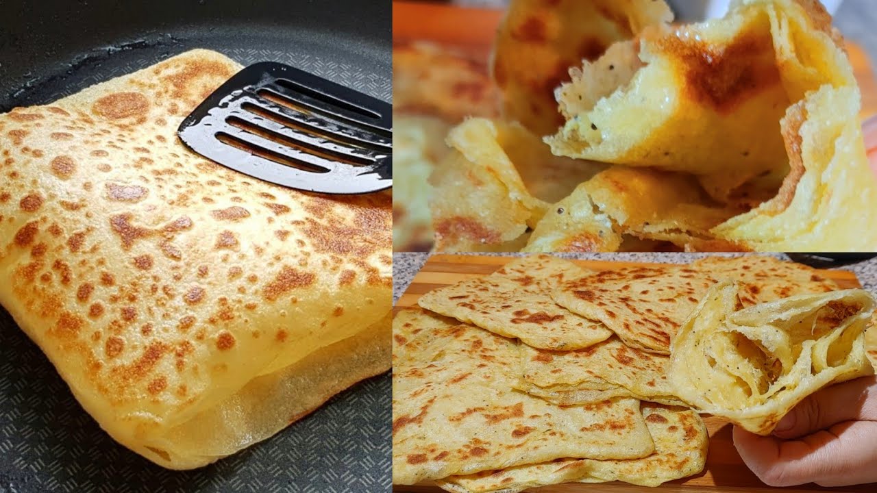 احسن مسمن وملوي صحي💯بالخميرة البلدية بلا دقيق ابيض مورق و مقرمش بالزعتر مذاق لا يقاوم