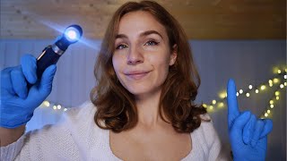 ASMR a CALM Cranial Nerve Exam at NIGHT | soft spoken, dark, personal attention