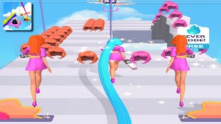 Max Level In Hair Challenge 💇‍♀️✂️3d Big Update !! All Level Gameplay Walkthrough [ Level 8-9] screenshot 1