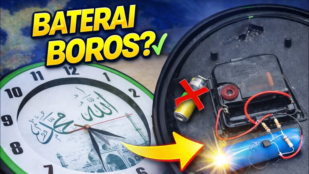 Baterai Jam Dinding Boros? Pakai 3,7V Jadi Awet!
