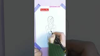 How to draw a braid of hair|كيفية رسم ضفيرة شعر خطوة بخطوة#shorts #raneemdaher_art #art #drawing