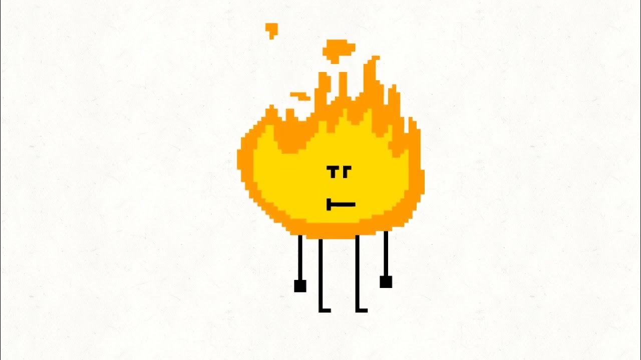 I tried to animate pixel firey in ibispaint (it sucks) - YouTube