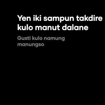 Mentahan Lirik Resso || Manut Dalane || Woro Widowati || 30 Detik