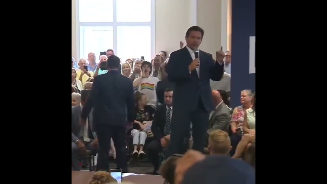 DeSantis SHREDS Protestors - 'We Don't Want You Indoctrinating Our Children, Leave Our Kids Alone!'