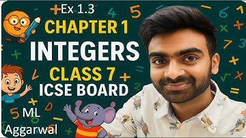 🔥Integers Exercise 1.3 Question No 1 to 6. Class 7 by M L Aggarwal @silenceclassesicse0510