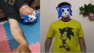 Sonic Fat Sleep Like A Log - Joker Gives A Shirt To Sonic - Kim Jenny 100