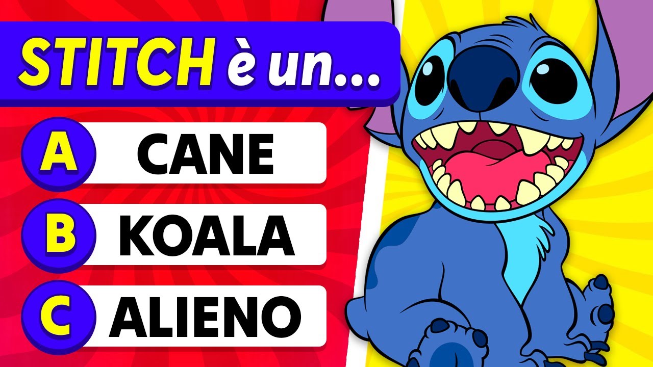 🐨 QUIZ LILO & STITCH 💙 Trova l'INTRUSO 👀 Indovina la VOCE 🎵 Quiz Disney Lilo & Stitch 🌈