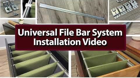Universal File Bar Mounting System