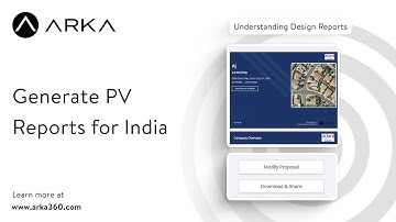 Generate PV Reports for India