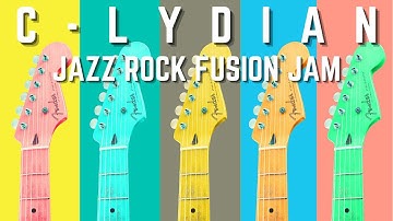 C Lydian Jam Track | Jazz Rock Fusion Backing Track | Scale Cheat Sheet Link in Description