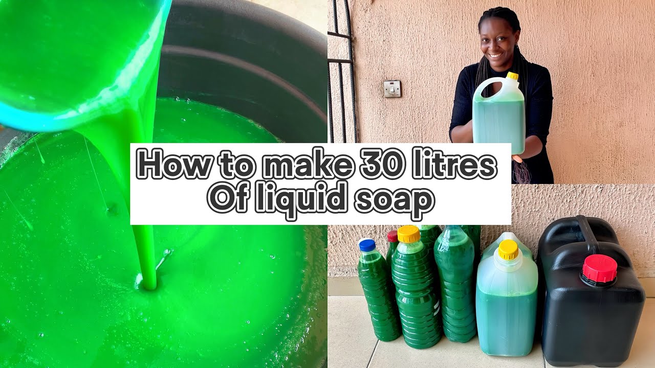 HOW I MAKE 30 LITERS EXPENSIVE SOAP! Make Nigerian Liquid Soap at Home ...
