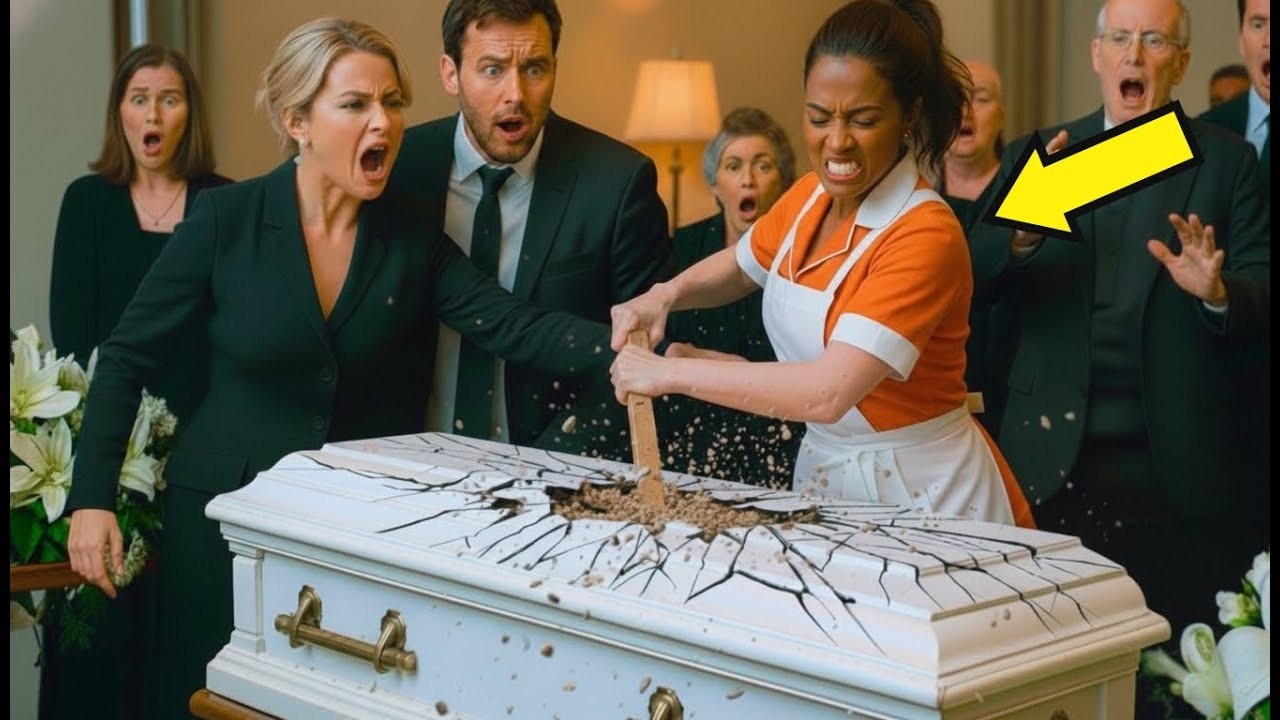 The Cleaner Broke Open the Millionaire’s Elderly Mother’s Coffin—‘Sir, Take Her Out…She’s Not Dea