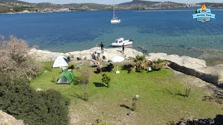 FOÇA'DA GİZLİ CENNET!! BALIK BOL, HUZUR BOL!! Orak Adası (Belgesel Tadında Kamp)