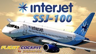 In the Cockpit of the SUKHOI SUPERJET with INTERJET