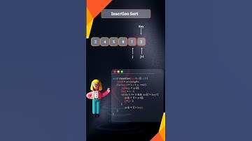 Insertion Sort Through Animation ✨️#dsa #coding #leetcode