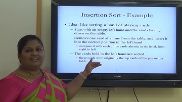 KSRCT Video Lecture Series _ Sorting Algorithm