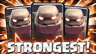 3 CROWN IN 60 SECONDS!! BEST GOLEM DECK IN CLASH ROYALE!!