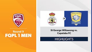 FQPL 1 Men Round 9  St George Willawong vs. Capalaba FC Highlights