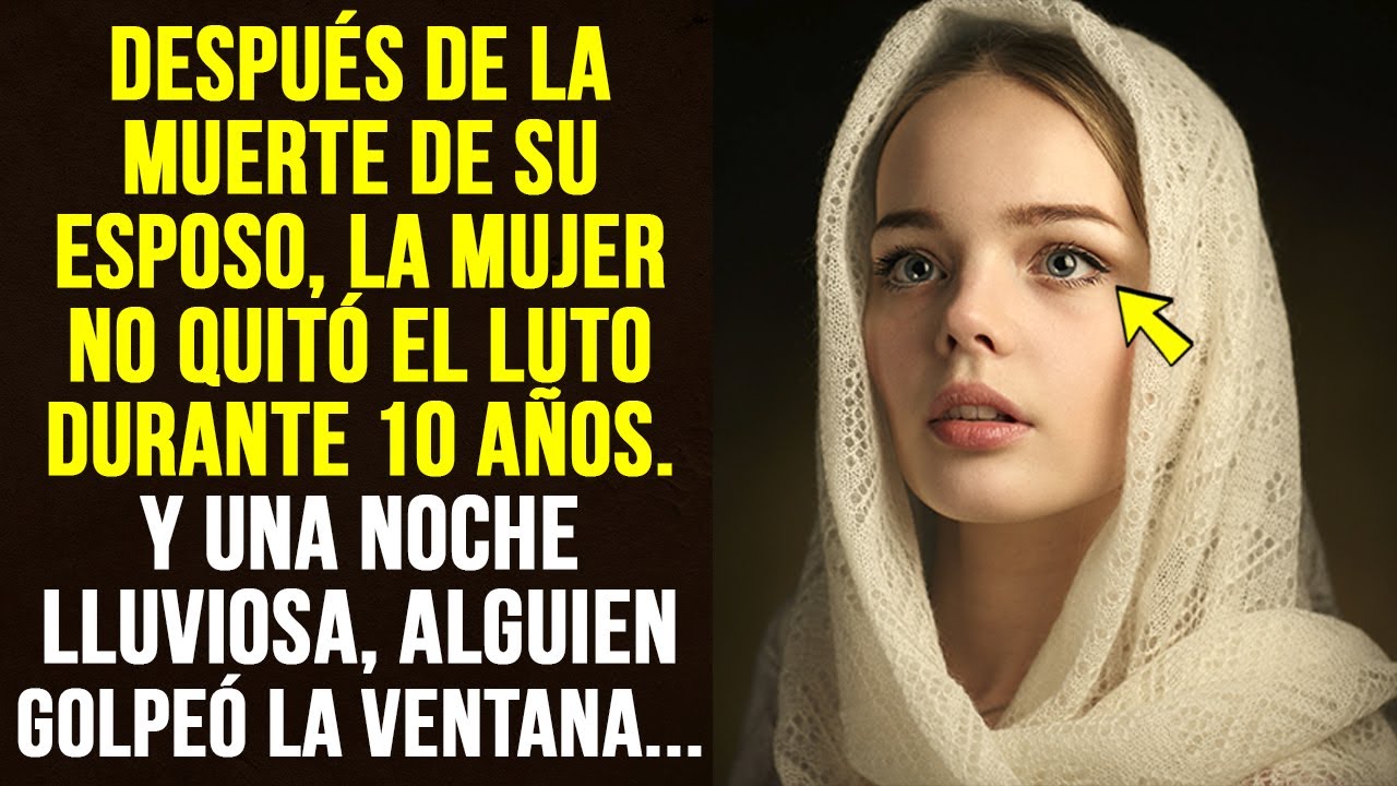 Tras la pérdida de su marido ella no se quitó el luto durante 10 años y una noche de lluvia alguien…